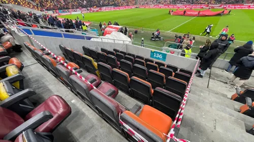 Dinamo a izolat zona tunelului de pe Arena Națională, după incidentul șocant cu Baiaram FOTO GOLAZO.ro