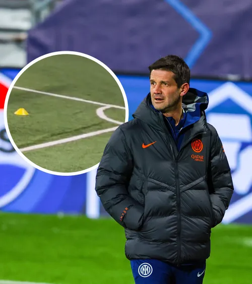 S-a ondulat terenul!    FOTO:  Interul lui Chivu,   dificultăți cu sinteticul  din Norvegia, înaintea duelului cu Bodo/Glimt din UCL