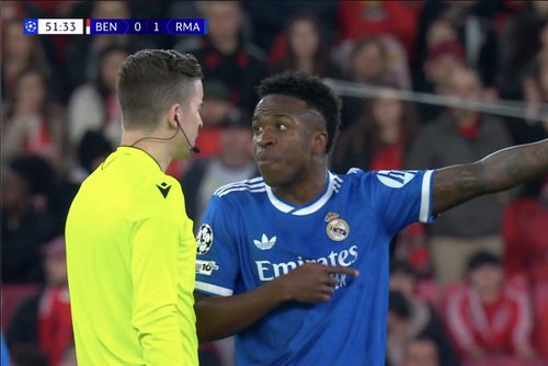 Benfica - Real Madrid, întrerupt după ce Vinicius a susținut că a fost atacat rasist. Capturi X