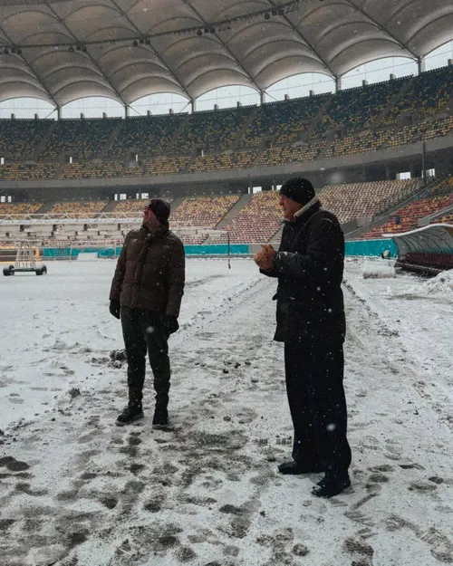 Dan Șucu și Victor Angelescu, prezenți pe Arena Națională înainte de Rapid - Dinamo. Foto: Facebook/FC Rapid