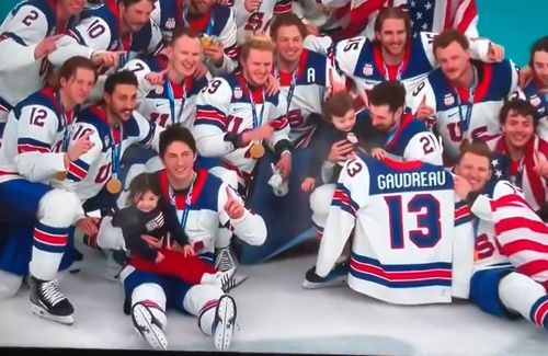 Omagiul adus de echipa de hochei a SUA lui Johnny Gaudreau. Foto: captură X/@WildfireWhisper