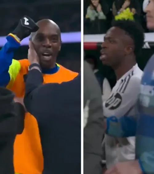 A sărit la Vinicius    Fundașul lui Getafe n-a uitat episodul din meciul tur cu brazilianul.  Militao și Ceballos, plus staff-ul lui Bordalas au aplanat conflictul