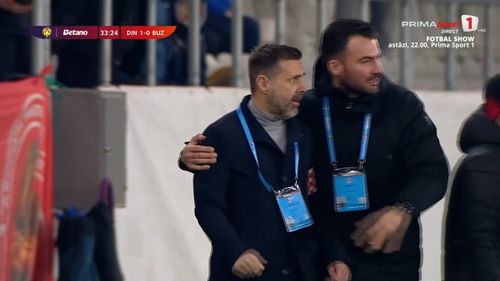 Criza de nervi a lui Zeljko Kopic, în Dinamo - Metalul Buzău. Foto: Captură/Prima Sport