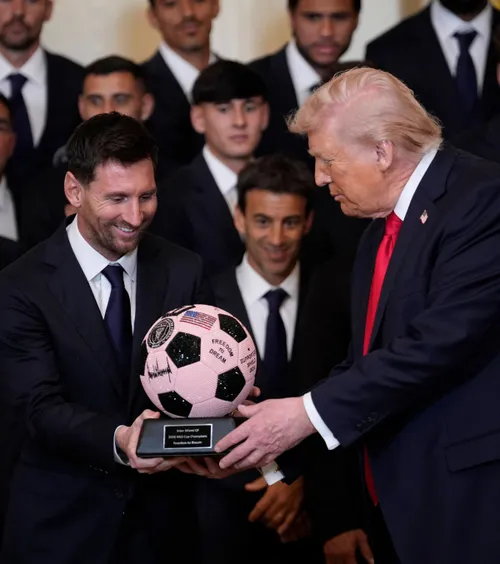 Messi, în vizită la Trump     VIDEO.  Președintele american   l-a comparat  pe starul argentinian cu Pele: „Asta mi-a spus fiul meu”
