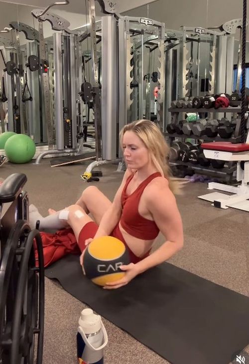 Lindsey Vonn a reluat pregătirea după grava accidentare de la Jocurile Olimpice