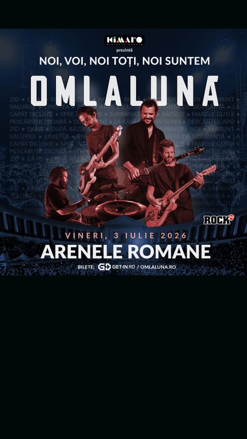 om la lună  anunță marele concert   NOI, VOI, NOI TOȚI - NOI SUNTEM OM LA LUNĂ