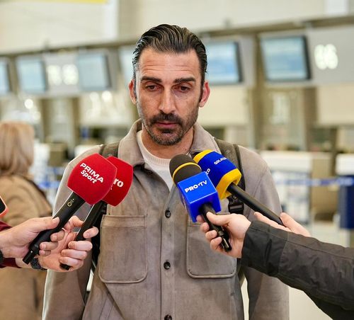 Elias Charalambous, la plecarea din România. Foto: Iosif Popescu/GOLAZO.ro