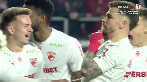 Rapid - Dinamo. Armstrog, gest provocator după gol. Foto - captură Prima (10).jpg