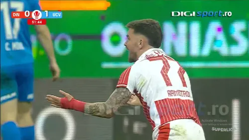 Faza la care Armstrong a cerut penalty în meciul cu U Craiova / Foto: capturi Digi Sport