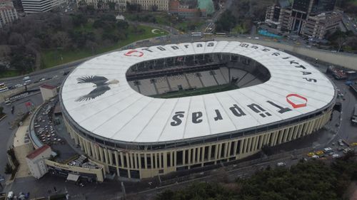 Stadionul lui Beșiktaș văzut din dronă FOTO Iosif Popescu/GOLAZO.ro