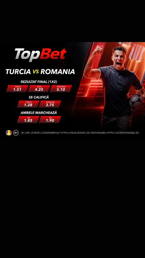 Turcia vs România  la baraj: Istoricul întâlnirilor directe ne este favorabil.   Cum arată cotele la pariuri?
