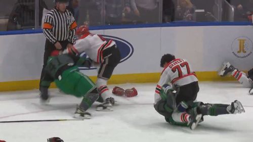 Bătaie între polițiști și pompieri la un meci caritabil din SUA FOTO Captură video