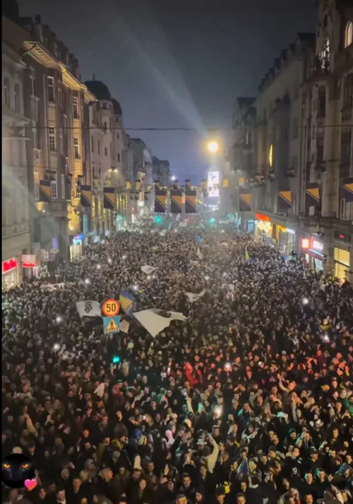 Imagini spectaculoase pe străzile din Sarajevo / foto: X/Bosnian Football și Topskills Sports UK