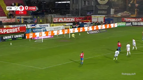 FC Botosani - FCSB, golul lui Darius Olaru. Capturi Prima Sport