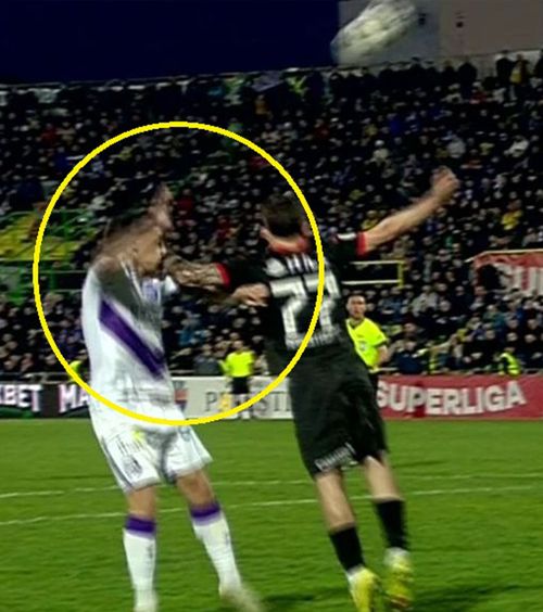 Decizie corectă?    FOTO.  FC Argeș a deschis scorul cu Dinamo dintr-un   penalty controversat   » Ce au scandat fanii + ce a făcut Bogdan Andone