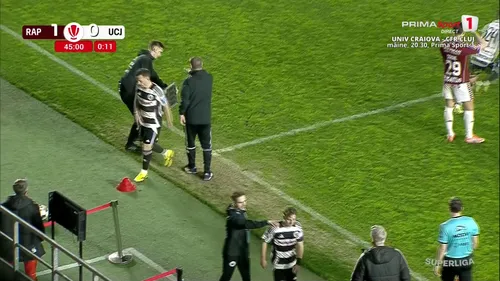 Rapid - U Cluj, reacția lui Nistor la schimbare. Capturi Prima Sport (16).jpg