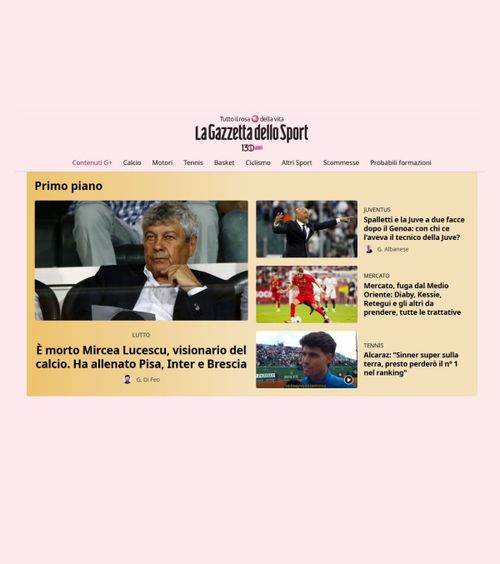 „Nikola Tesla al fotbalului”    Gazzetta dello Sport,  articol impresionant despre Mircea Lucescu + Spaniolii amintesc de conflictul cu Barca