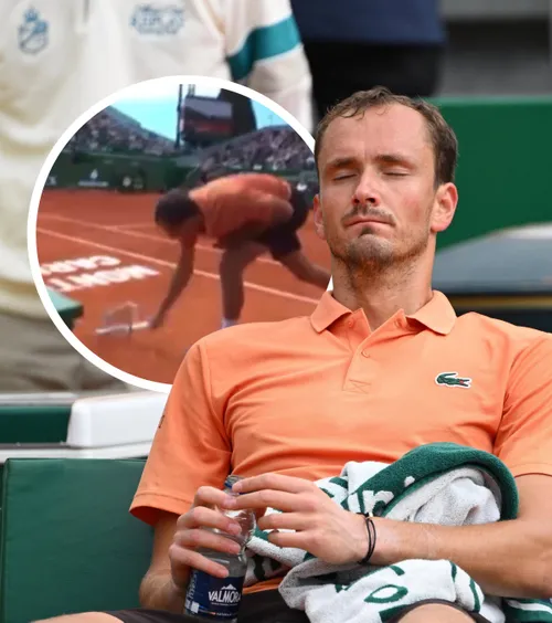 Medvedev și-a ieșit din minți!    VIDEO.  Imagini incredibile la Monte Carlo:   40 de secunde de furie  și cel mai rușinos rezultat al carierei