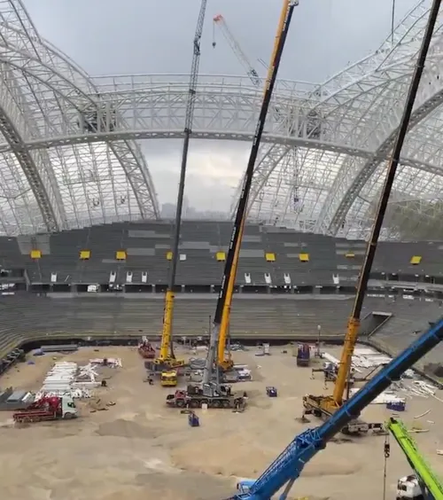 Stadionul de 270 mil. € arată fabulos  Una dintre cele mai mari structuri de oțel din lume!   Naționala îl va inaugura cu Italia