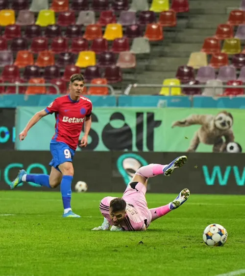 Lui Rădoi i-a ieșit schimbarea     VIDEO  Atacantul U21 de la FCSB a marcat cu Oțelul și   s-a dus direct la antrenor:  ce a urmat