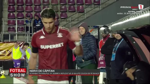 Rapid - FC Argeș. Dobre, nervos la schimbare. Foto - captură Prima Sport (11).jpg