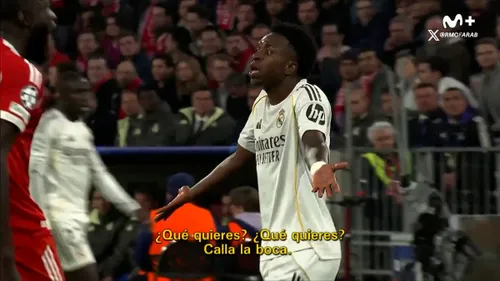 Conflictul dintre Vinicius și Bellingham. Foto: capturi X/Inside Real