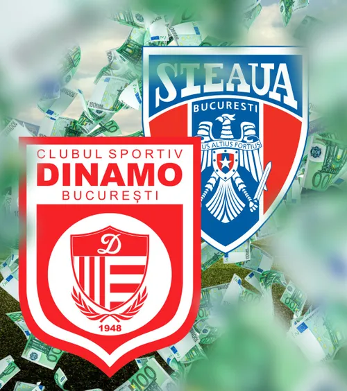 Bugetele CSA Steaua și CS Dinamo!  Suma record primită din   bani publici  anul trecut. Dinamo: +160% față de 2020, Steaua: +73% față de 2024