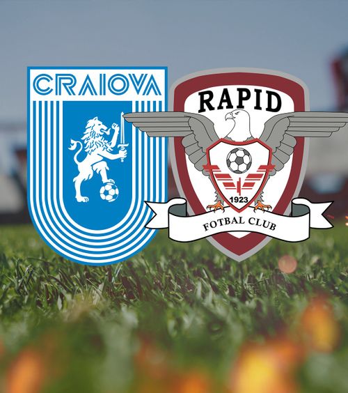 U Craiova - Rapid    LIVE, de la 21:00,  în etapa #5 a play-off-ului din Liga 1. Oltenii încearcă să egaleze liderul U Cluj