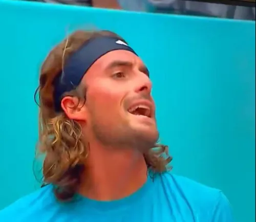 Stefanos Tsitsipas l-a insultat pe tatăl său (FOTO: captură video x.com/tiempodetenis1)