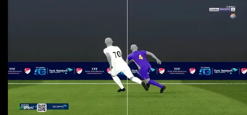 Denis Drăguș, faultat dar în ofsaid (FOTO: captură video Bein Sports 1)