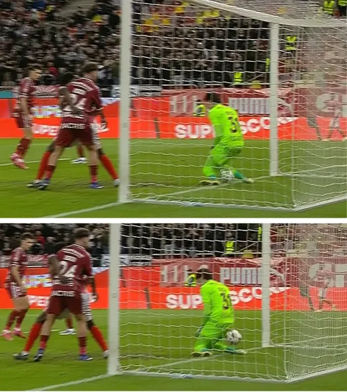 Eroarea debutantului    VIDEO.  La 18 ani, portarul   Briciu a scăpat mingea în poartă printre picioare  la primul meci în Liga 1 la Rapid