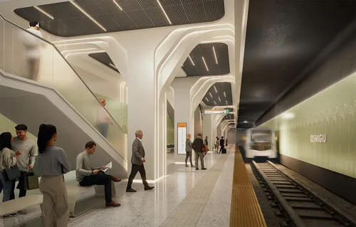 FOTO | Cum va arăta noul metrou din București - prelungirea M5 cu 6 stații, inclusiv Cișmigiu și Calea Moșilor. Proiectarea e gata, acum e nevoie de avize