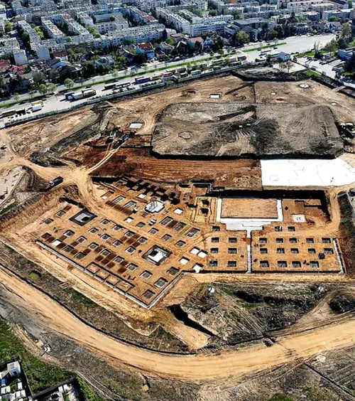  Bijuteria de 100 de milioane € prinde contur     FOTO.   Detalii de ultimă oră despre   noua arenă din România:   „Șantierul este în plină activitate”