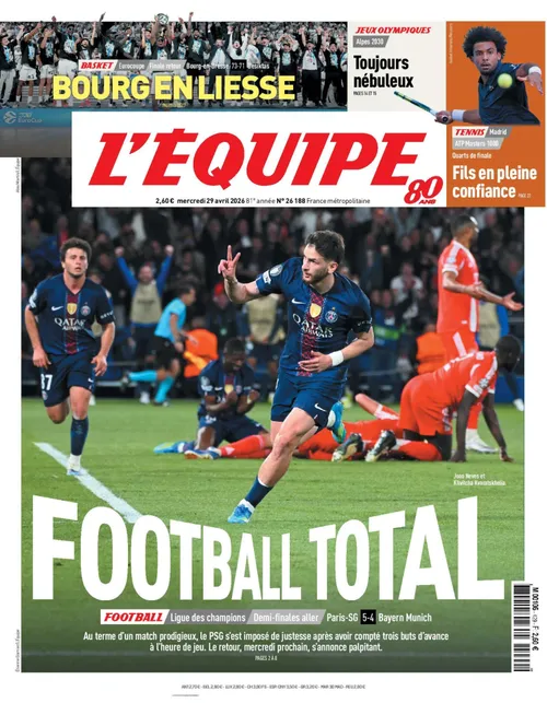 Cotidianul francez L'Equipe: „Fotbal total”
