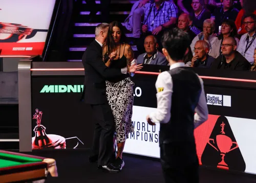 Protest în timpul finalei Campionatului Mondial de Snooker (FOTO: captură BBC)