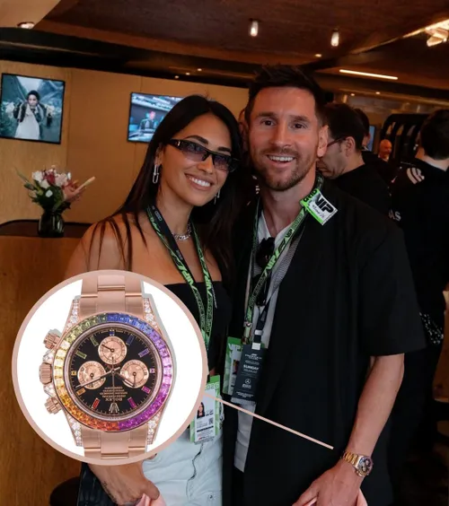 Messi și simbolul luxului absolut  Superstarul lui Inter Miami a purtat un   Rolex Daytona Rainbow  la cursa de F1 de la Miami. Cât costă exemplarul extravagant