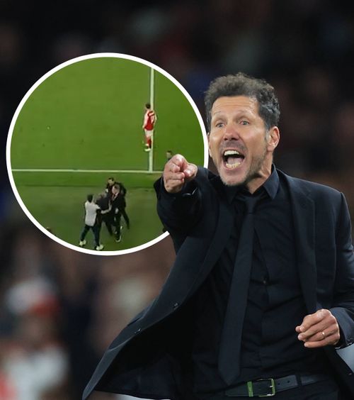 „Cholo” a sărit la bătaie    FOTO.  Colaborarea de 11 ani și jumătate nu a mai contat!   Diego Simeone s-a dus furios  spre oficialul lui Arsenal și l-a bruscat