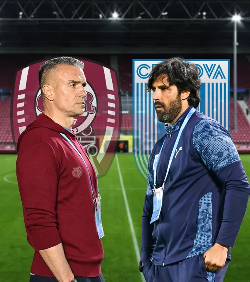 CFR Cluj - U Craiova     LIVE de la 21:00,  în play-off-ul Ligii 1 » Duel încins în lupta pentru titlu: echipele de start