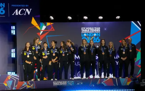 Naționala feminină a României, bronz la CM 2026 de la Londra (captură: YouTube WTT)