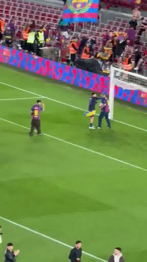 Pedri a executat un penalty împotriva tatălui său. Foto: Captură „X”, @sport