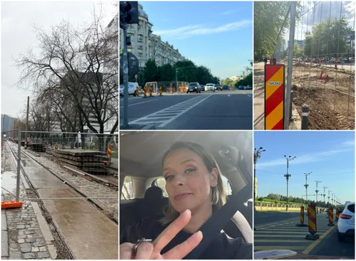 Schimbarea reală pe care o aduc infinitele șantiere din București: mobilierul urban semi-permanent numit Gardul - sau "stâlpul galben cu dungi roșii"