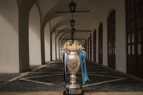 Trofeul Cupei României a ajuns la Sibiu. Foto: Facebook/Cupa României Betano