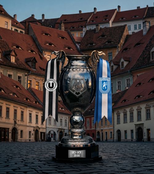U Cluj - U Craiova   Finala Cupei României,   LIVE de la 20:00,   la Sibiu