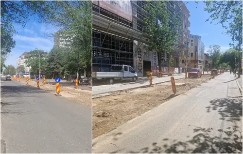 FOTO | "Work from home", probabil cea mai potrivită definiție pentru prea multe șantiere din București. Mulțumim domnului care a surprins esența de pe Bd. Ferdinand!