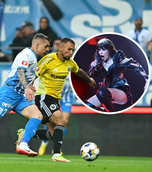 Meciul versus sărbătoarea!  Raportul surpriză al audienței TV: meciul Craiova - U Cluj 5-0 vs. decernarea trofeului.   Partida a spulberat ratingul TVR cu Eurovision