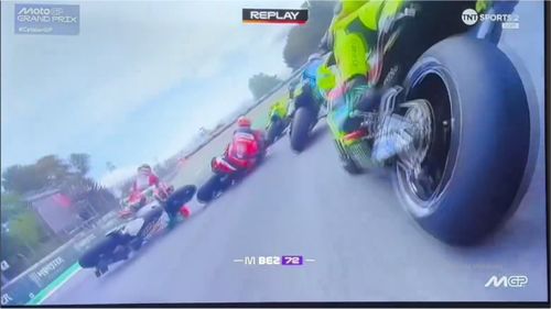 Accidentul lui Johann Zarco, foto: capturi X/Maxi Boeing