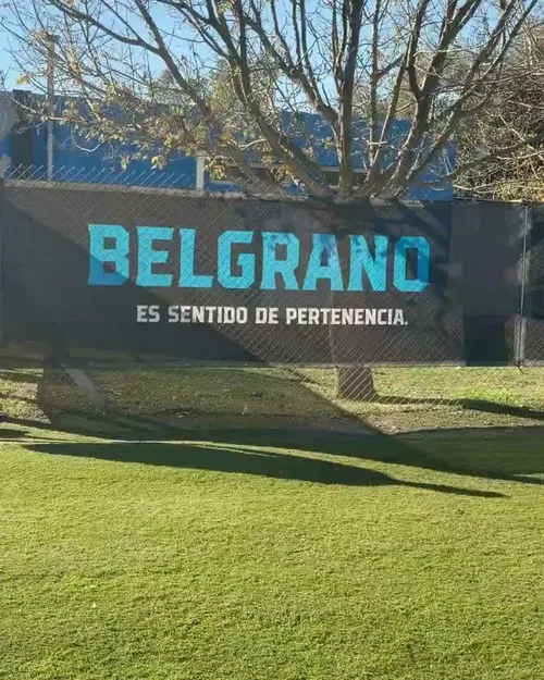 Cristian Romero, la baza de pregătire a celor de la Belgrano. Foto: „X”, @Belgrano