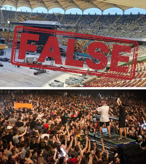 Fals! Arena Națională n-a fost distrusă    FOTO+VIDEO.  Mesajul ferm al Jandarmeriei și al PMB privind   imaginile false apărute după concertul lui Max Korzh
