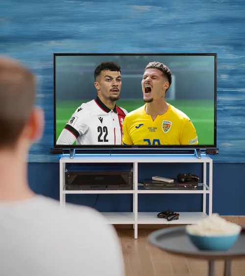 Cine transmite Georgia - România     Unde se poate vedea la TV  primul meci al lui Gică Hagi pe banca naționalei