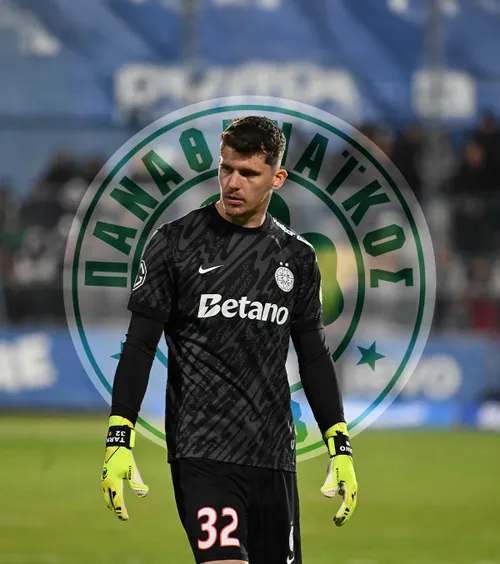 Târnovanu, în Grecia?  Portarul de la FCSB ar putea ajunge la   Panathinaikos